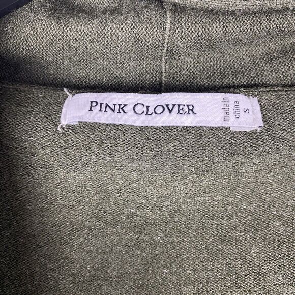 New Boutique Womens Long Open Cardigan Sweater Small Pink Clover Stitch Fix - Picture 6 of 7